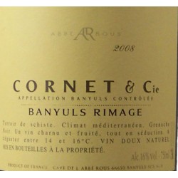 Abbé Rous - Cornet & Cie - AOP Banyuls Rimage - Mise Précoce 2020
