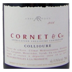Abbé Rous - Cornet & Cie - AOC Collioure Rouge - 2019