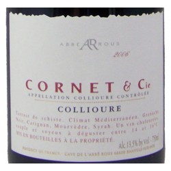 Abbé Rous - Cornet & Cie - AOC Collioure Rouge - 2022