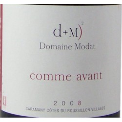 Domaine Modat - Comme Avant 2016 - AOC Côtes du Roussillon Villages Caramany